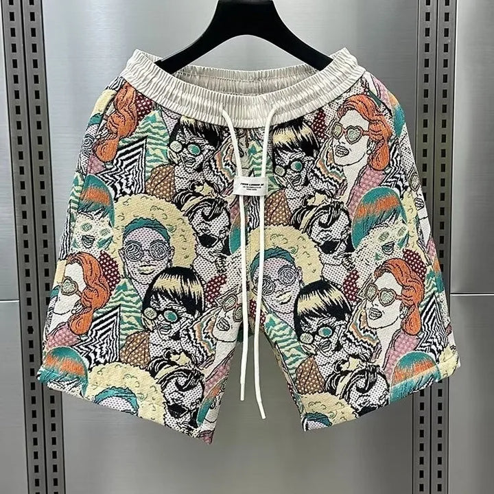 Mika | Beach Shorts mit Teddy Print
