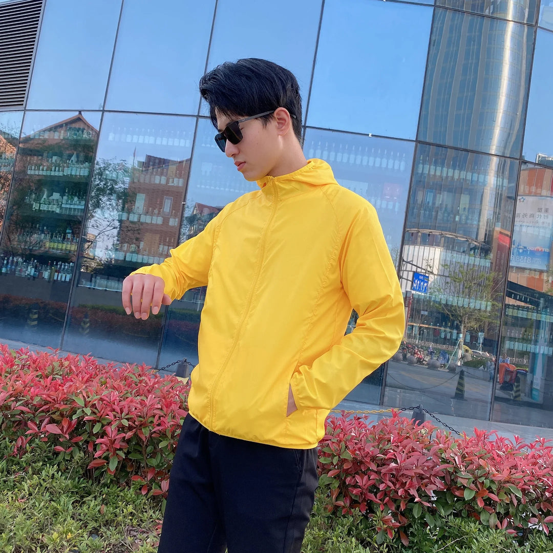 Herren Freizeitjacke | Kapuzenjacke mit Durchgehendem Reissverschluss | Leichte Passform | Aktiver Outdoor Stil