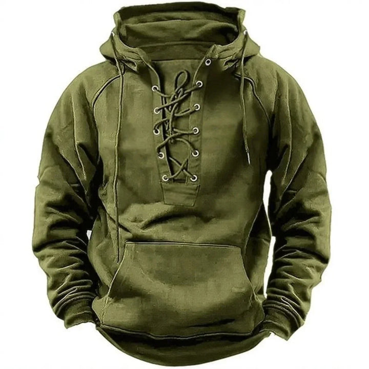 Finn | Herren Kapuzenpullover mit Schnürung und Fronttasche