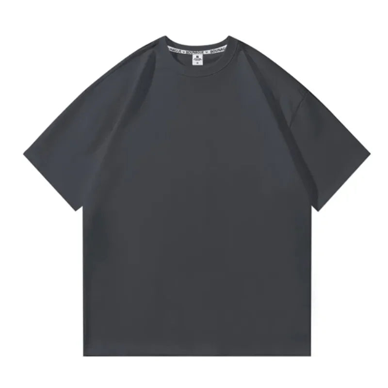 SwissFellas Herren Oversize T-Shirt mit Rundhalsausschnitt, lockere Passform