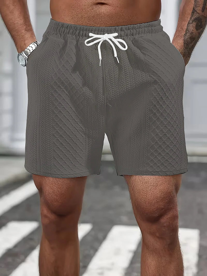 Noah | Strukturierte Sport Shorts mit Kordelzug