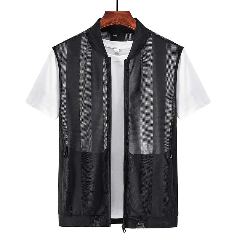 Herren Freizeitweste | Luftiges Design und Bequeme Passform | Perfekt für Reisen und Freizeit