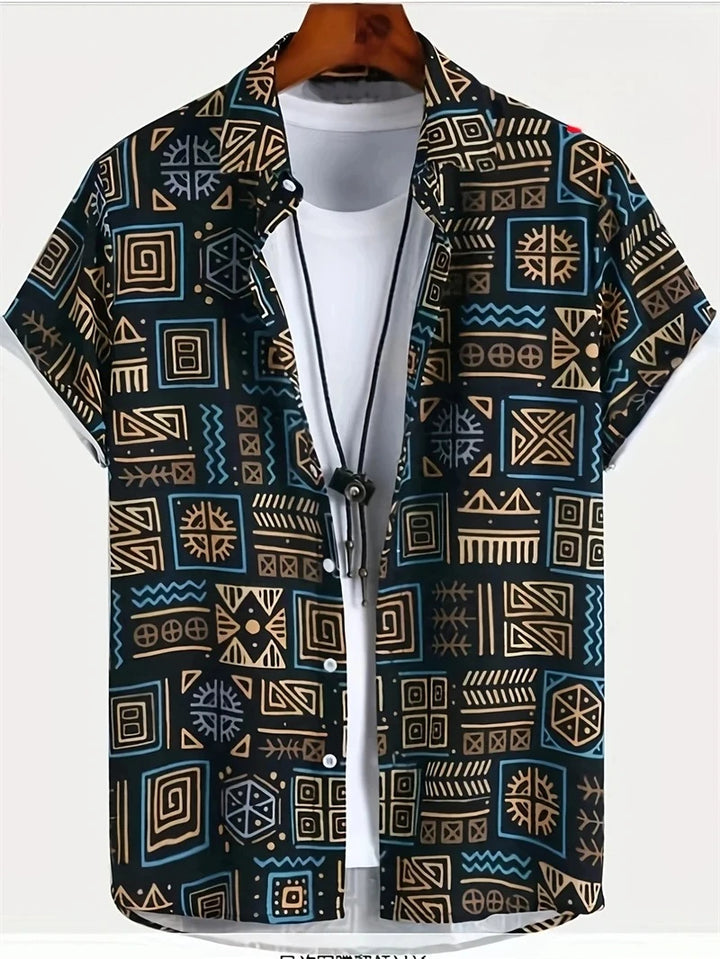 Milan | Hawaii Hemd mit Ethno Print