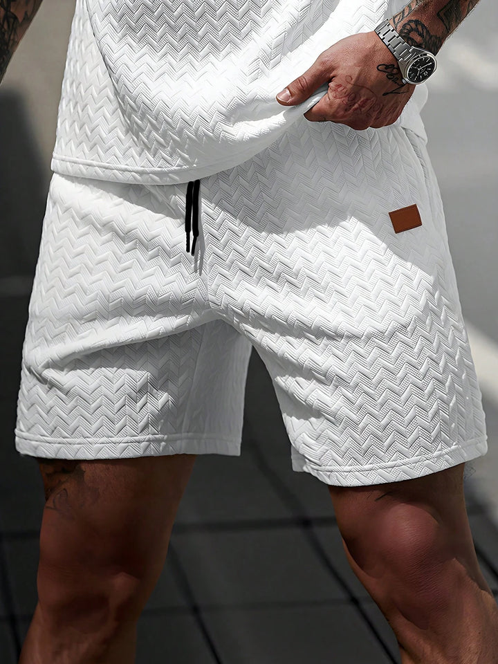 Matteo | Jacquard Shorts mit Kordelzug