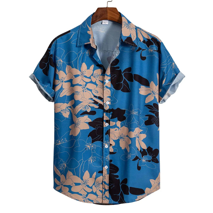 Nico | Hawaii Hemd mit Palmen Print