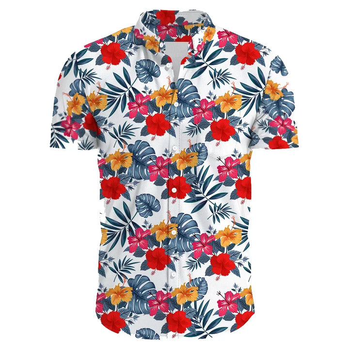 Rafael | Hawaii Hemd mit Sonnenuntergang Print