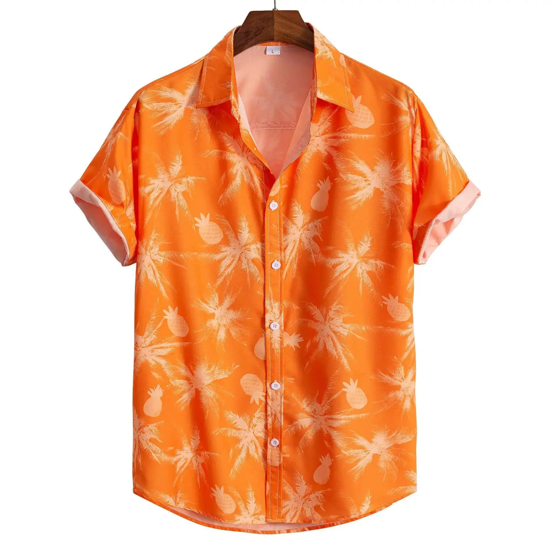 Nico | Hawaii Hemd mit Palmen Print