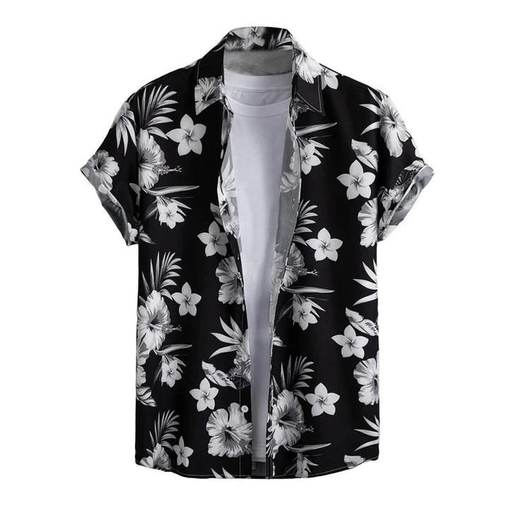 Nico | Hawaii Hemd mit Blumen Print