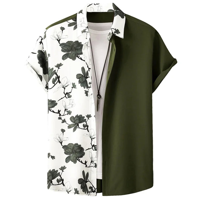Nico | Hawaii Hemd mit Blumen Print