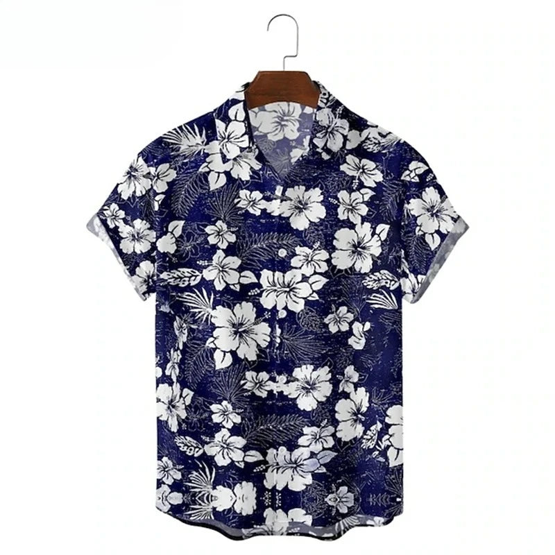 Dominik | Hawaii Hemd mit Blumen Print