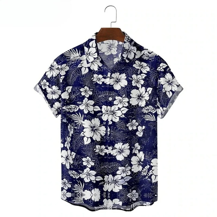 Dominik | Hawaii Hemd mit Blumen Print
