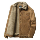 Philipp | Herren warmer Mantel mit Fellkragen