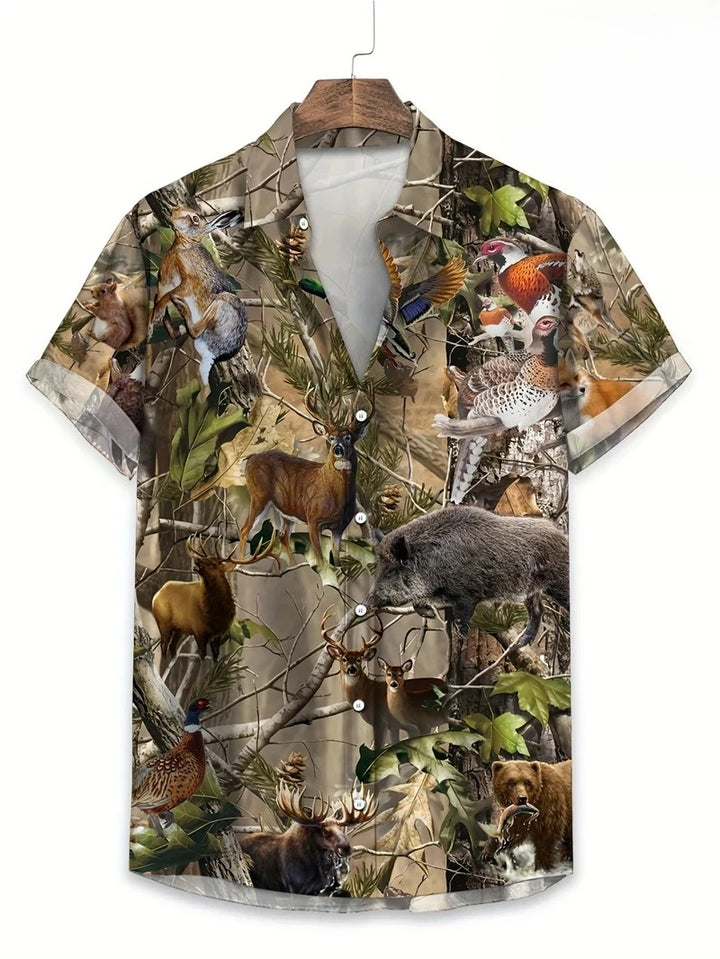 Valentin | Hawaii Hemd mit Blumen Print