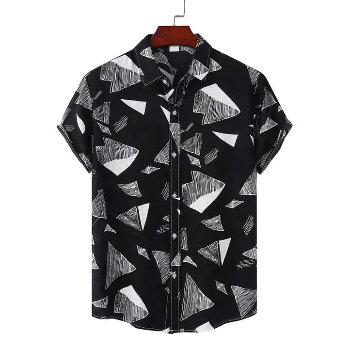 Noel | Hawaii Hemd mit Geo Print