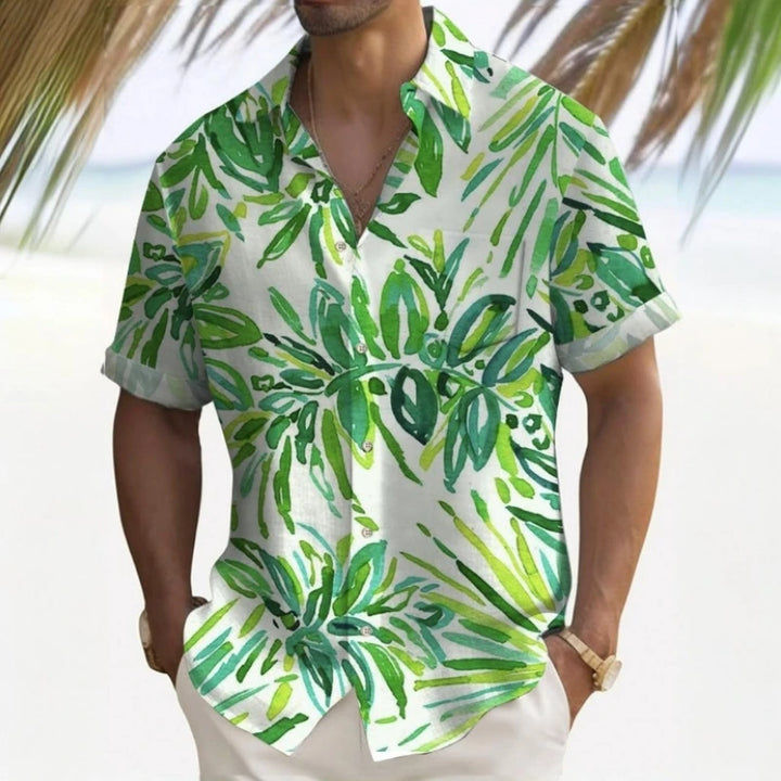 Moritz | Hawaii Hemd mit Palmen Print