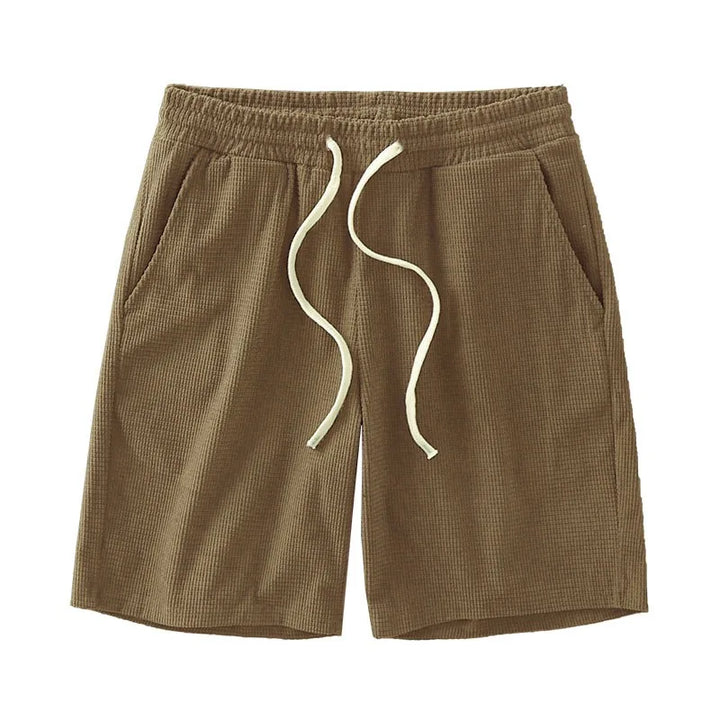 Emilian | Waffel Shorts mit Kordelzug