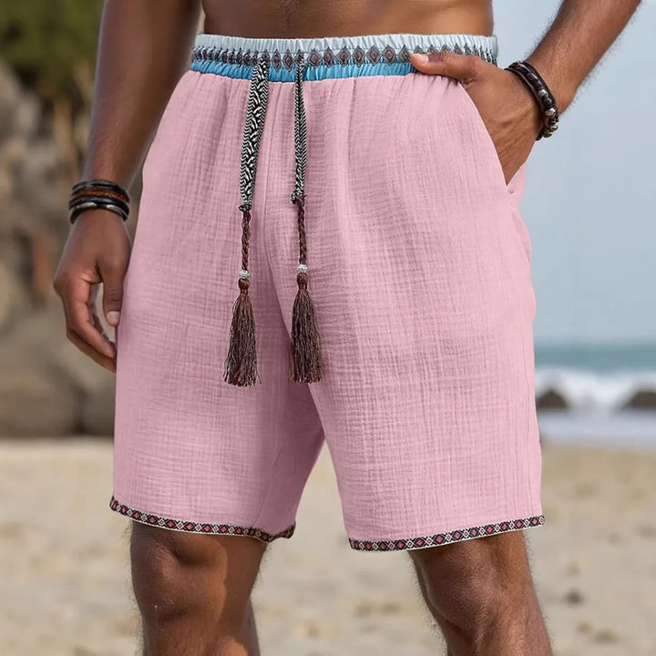 Lian | Beach Shorts mit Ethno Details