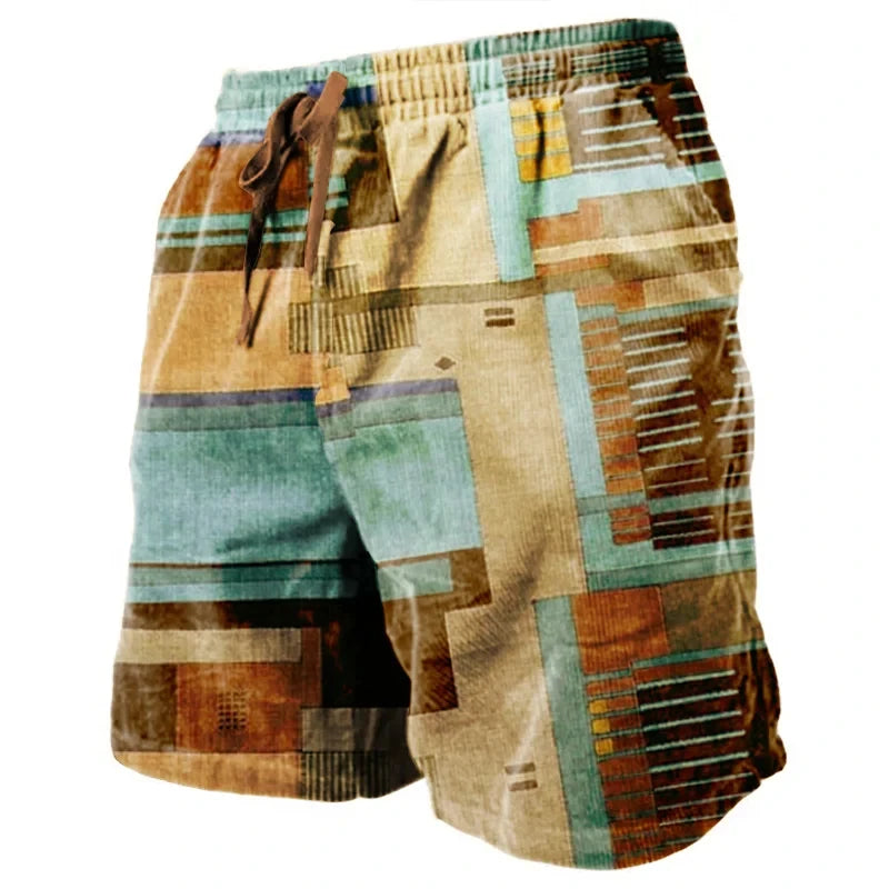 Kai | Beach Shorts mit Kompass Print