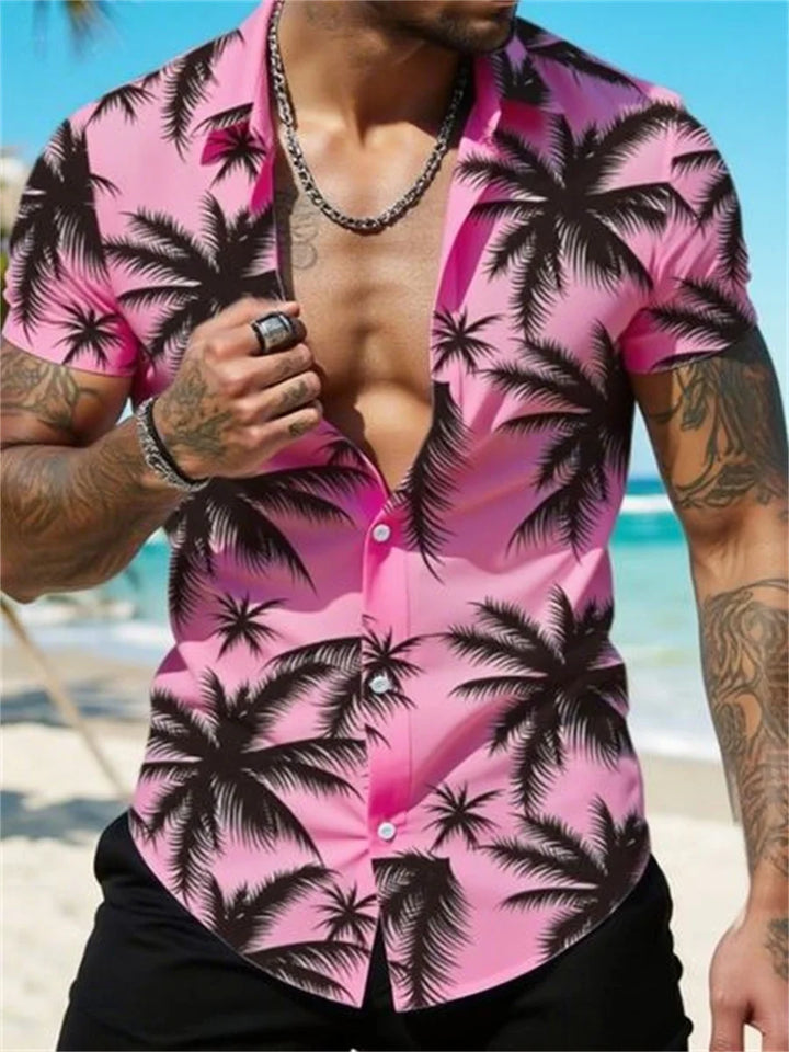 Robin | Hawaii Hemd mit Palmen Print