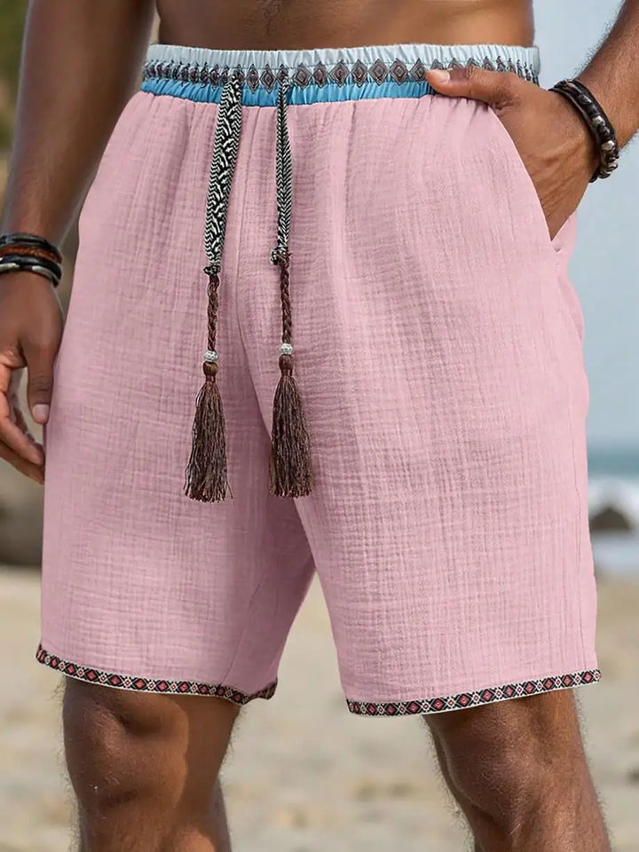 Lian | Beach Shorts mit Ethno Details