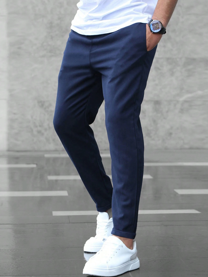 Fabian | Herren Slim Fit Freizeithose mit Kordelzug