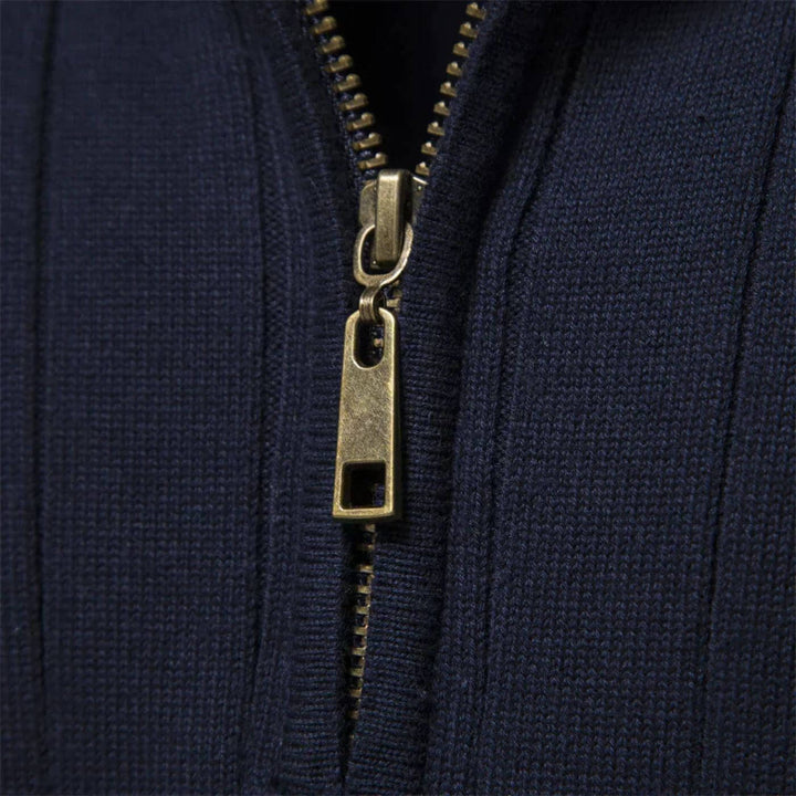 Christian | Herren Half-Zip Pullover mit Stehkragen