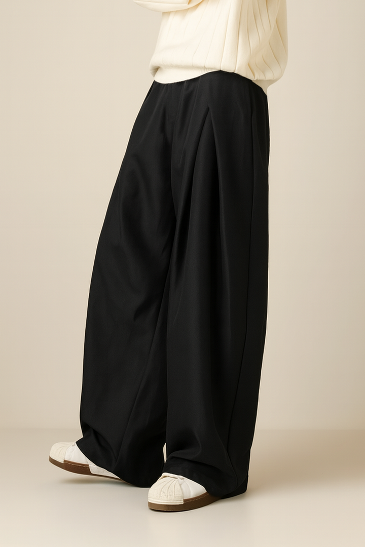 Silas | Herren Bundfaltenhose mit weitem Bein