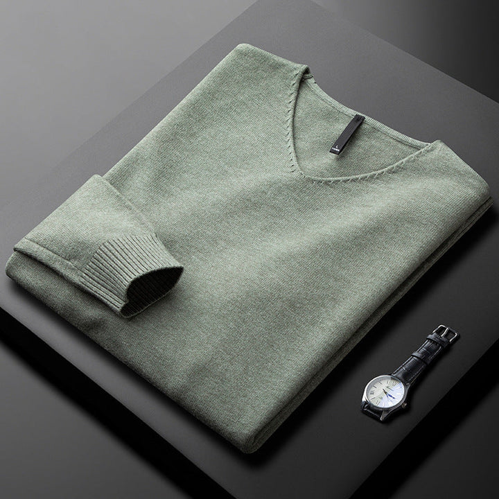 Matteo | Herren Kaschmir Pullover mit V-Ausschnitt