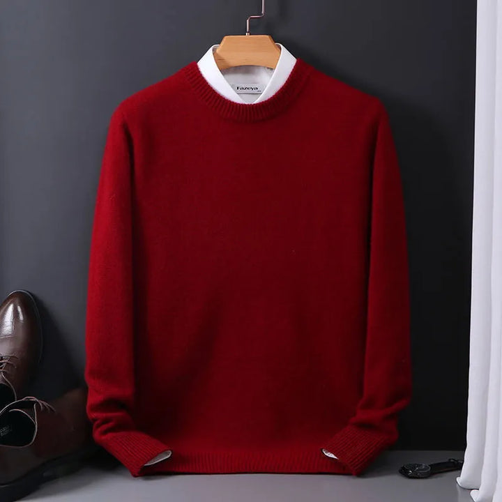 Lorenz | Herren Kaschmir Pullover mit Rundhalsausschnitt