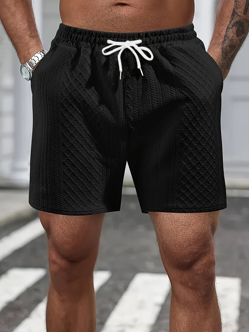 Noah | Strukturierte Sport Shorts mit Kordelzug