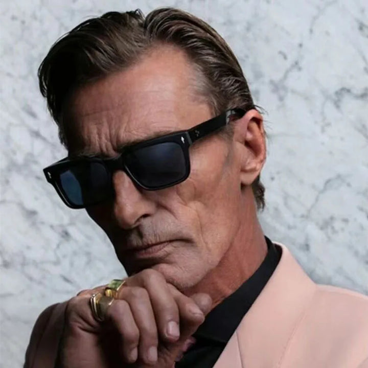 Konrad | Rechteckige Sonnenbrille für Herren