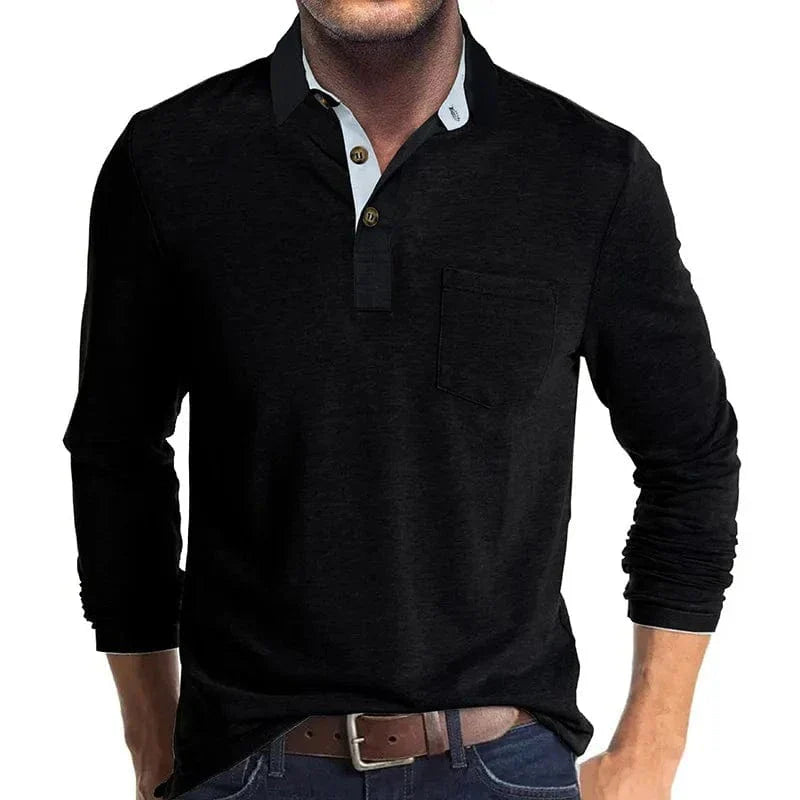 Daniel | Herren Langarm Poloshirt
