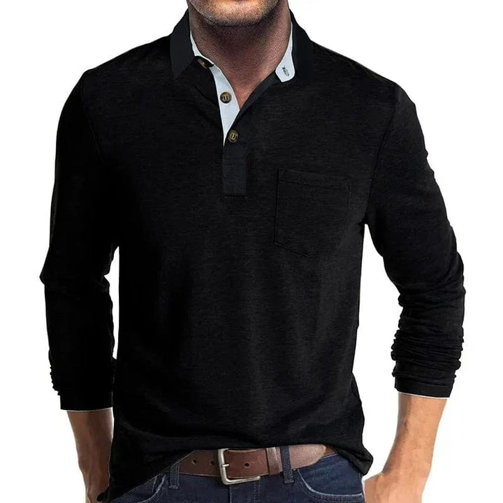 Daniel | Herren Langarm Poloshirt