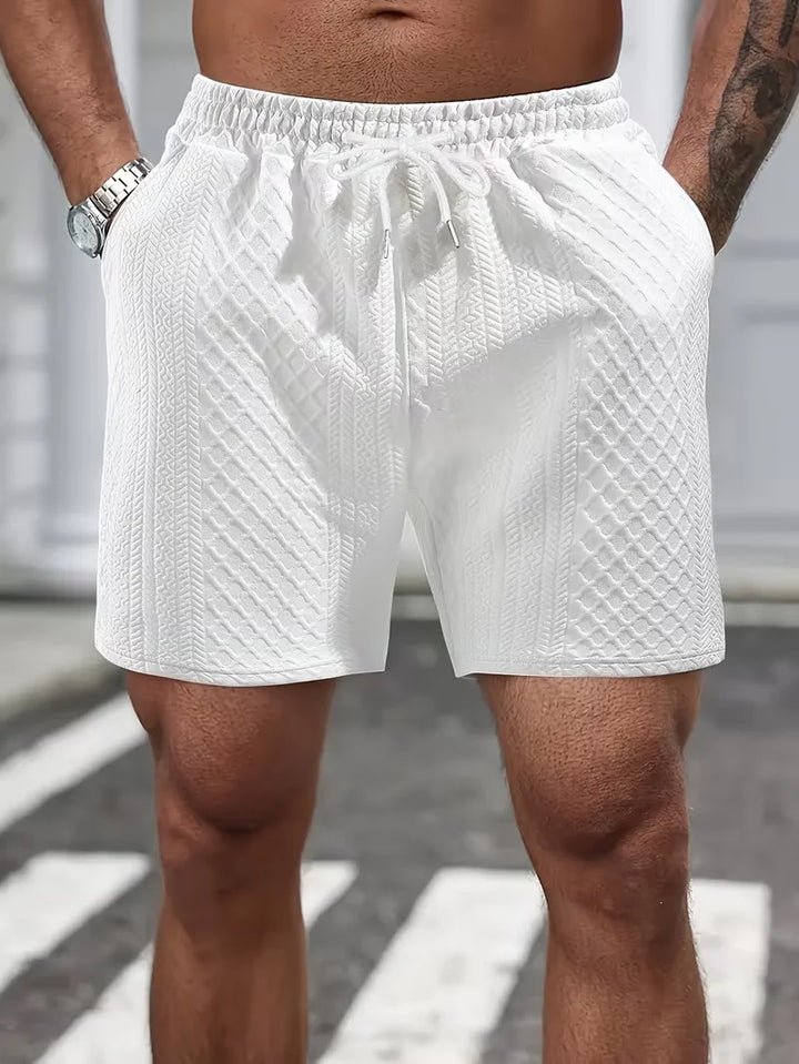 Noah | Strukturierte Sport Shorts mit Kordelzug