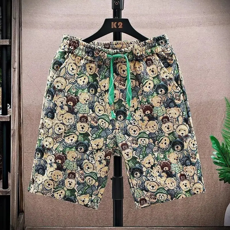 Mika | Beach Shorts mit Teddy Print
