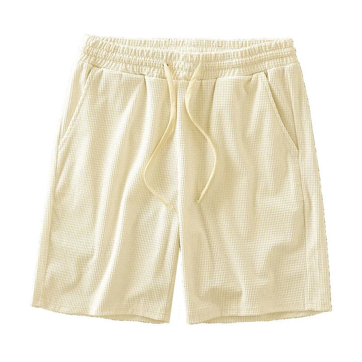 Emilian | Waffel Shorts mit Kordelzug