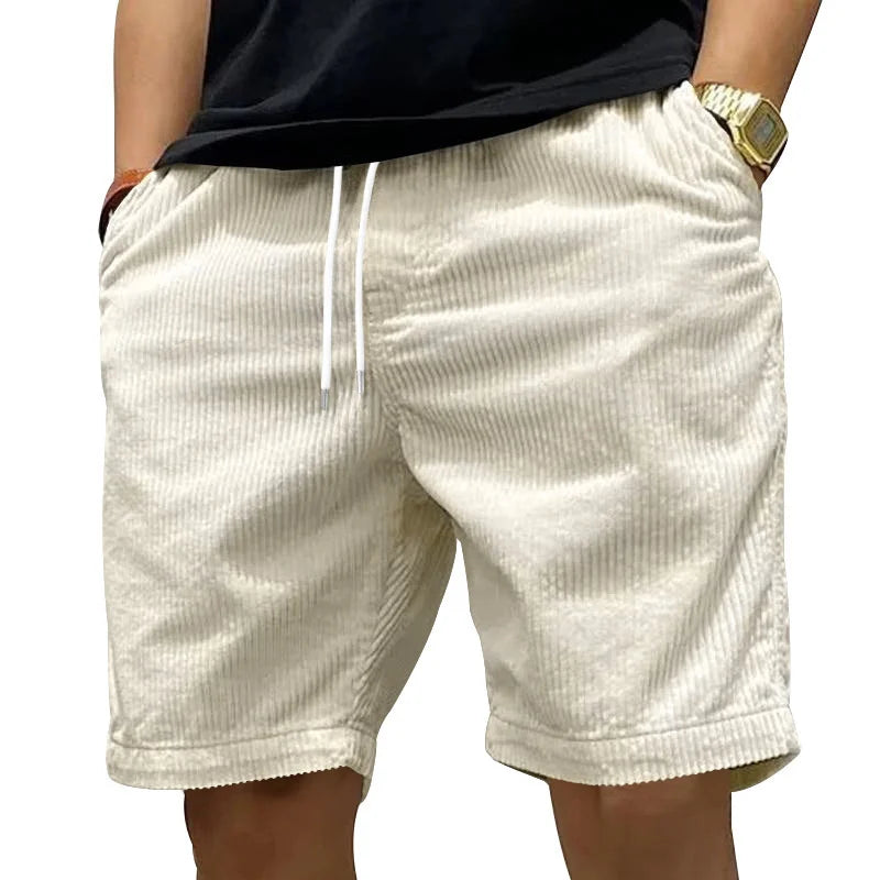 SwissFellas Herren Freizeitshorts mit Kordelzugbund, lockere Passform