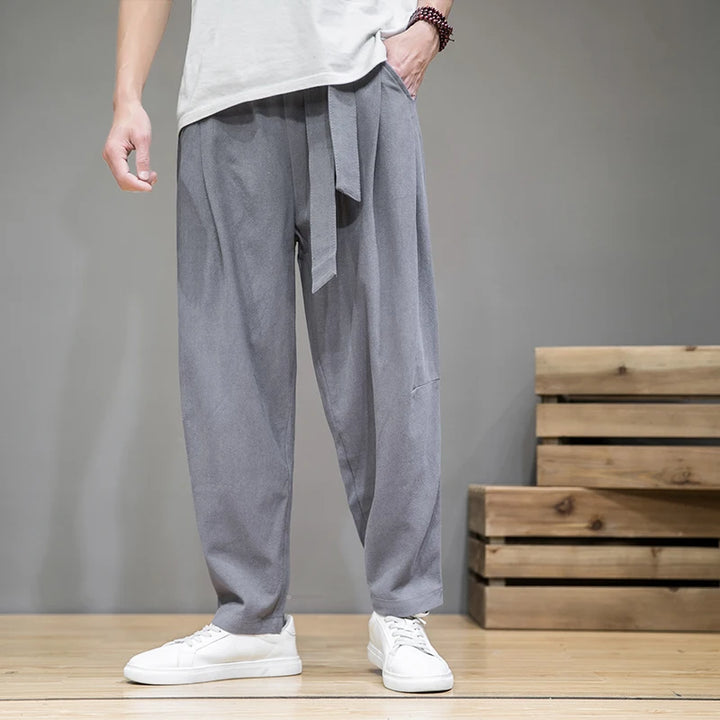 Herren Freizeithose | Weiter Gerader Schnitt und Schlichtes Design | Komfort für Jeden Tag
