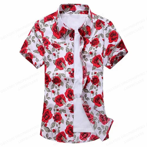Felix | Hawaii Hemd mit Rosen Print