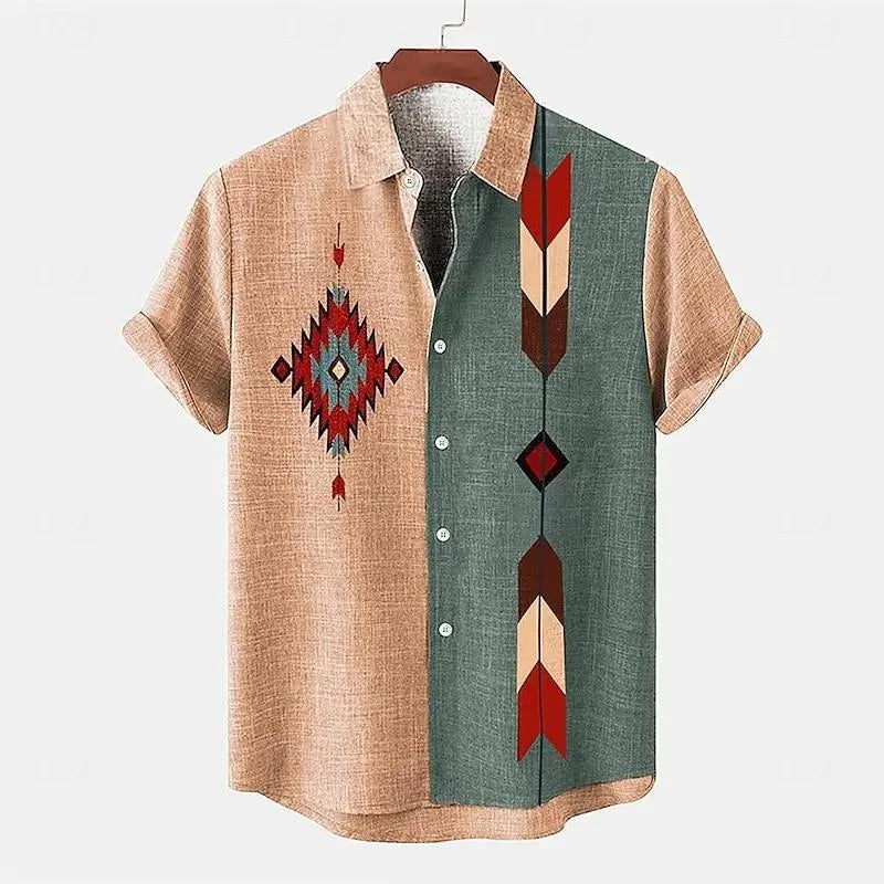 Bennet | Hawaii Hemd mit Retro Print