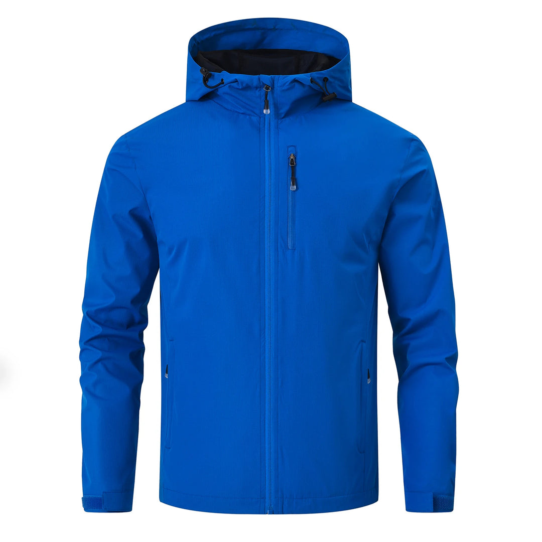 Herren Kapuzenjacke | Bequeme Passform mit Reissverschluss | Hoher Kragen | Outdoor Freizeitlook