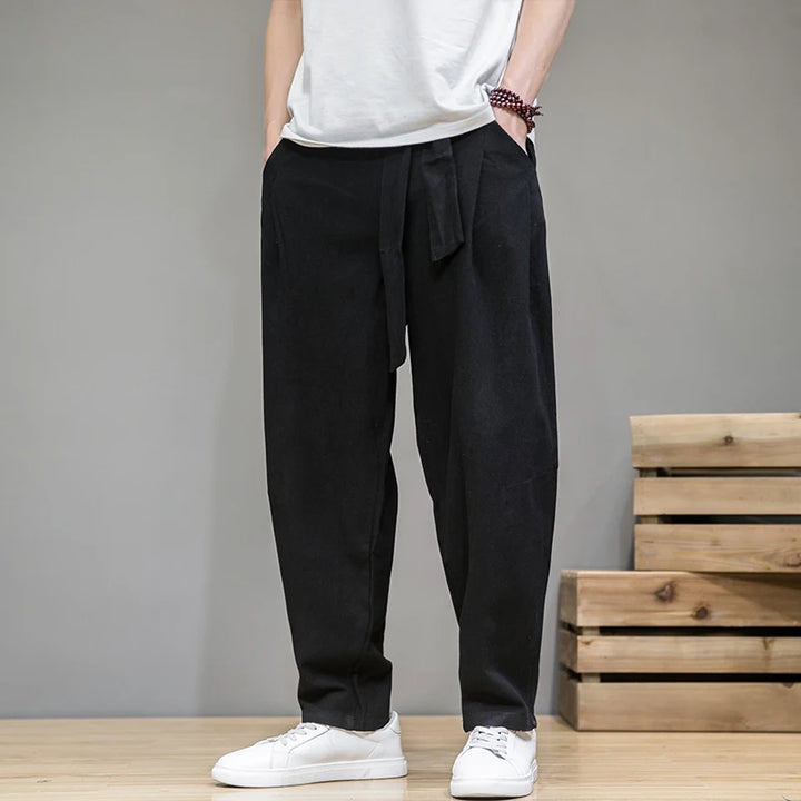 Herren Freizeithose | Weiter Gerader Schnitt und Schlichtes Design | Komfort für Jeden Tag