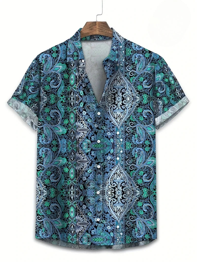 Milan | Hawaii Hemd mit Ethno Print
