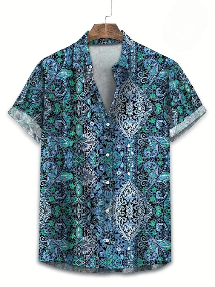 Milan | Hawaii Hemd mit Ethno Print