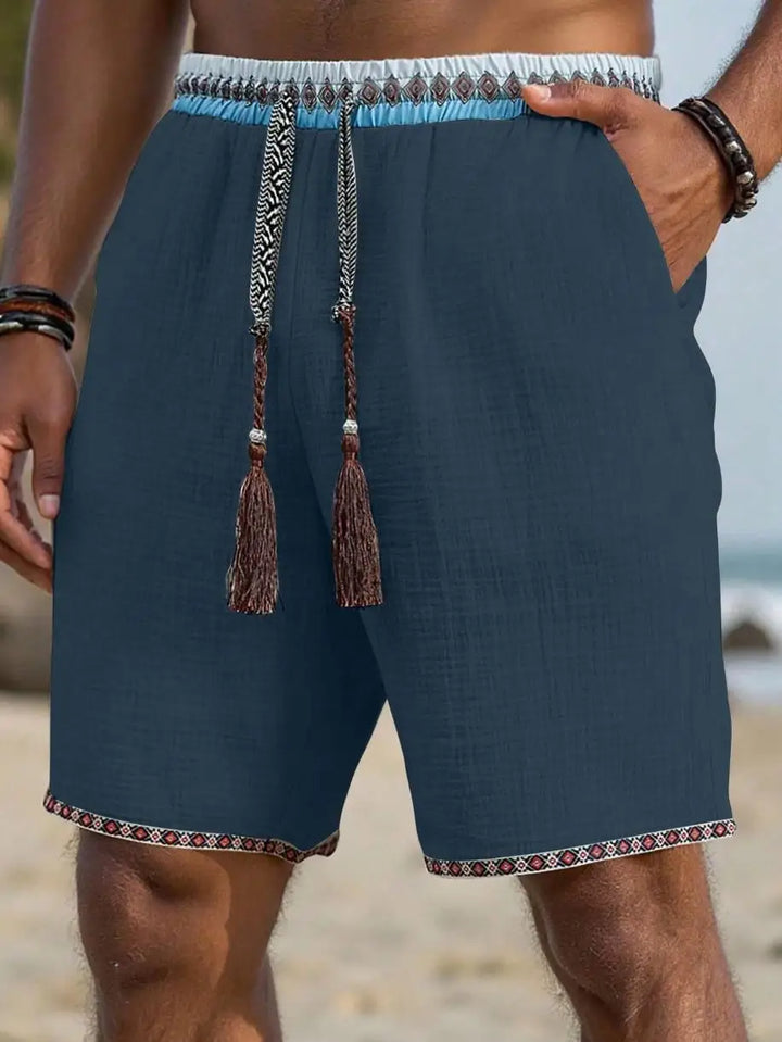 Lian | Beach Shorts mit Ethno Details