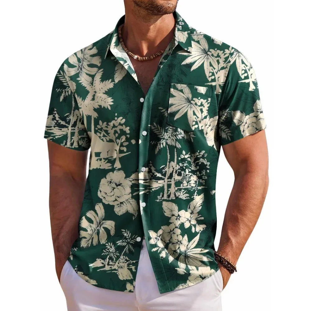 Loris | Hawaii Hemd mit Blumen Print