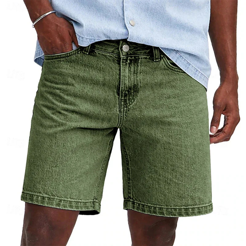 Herren Jeansshorts mit geradem Bein | Reguläre Passform
