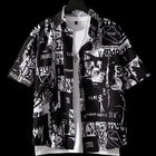 Adrian | Kurzarmhemd mit Graffiti Print