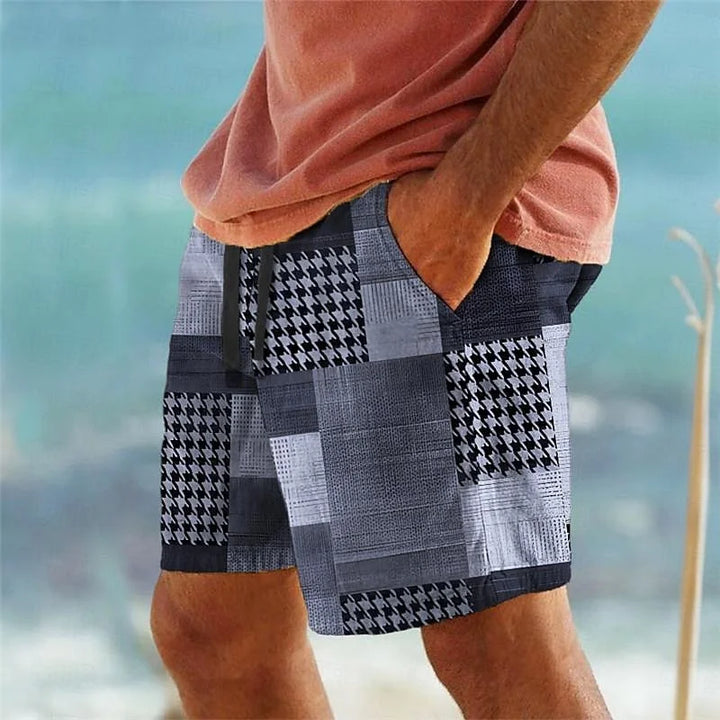 Theo | Beach Shorts mit Geomuster