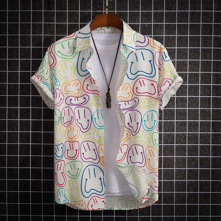Nico | Hawaii Hemd mit Palmen Print